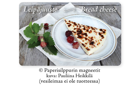 Leipäjuusto-magneetti, 5 x 8 cm