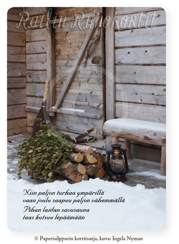 Joulusaunan ovella, Railin Runokortti (joulukortti)