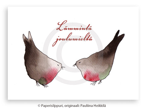 Joululinnut-joulukortti A6 (10 kpl)