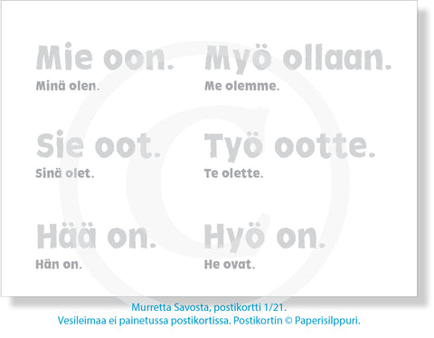Murretta Savosta, postikortti 1/21