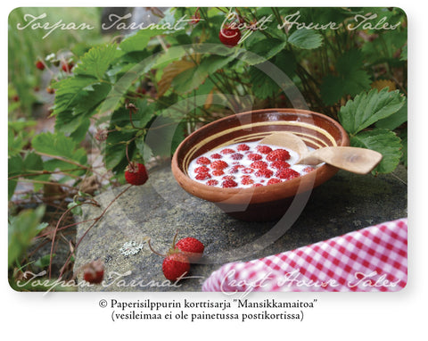Mansikkamaitoa, Torpan Tarinat® -postikortti