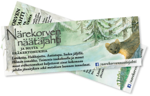Kirjanmerkki, ilmainen (Närekorven näätäjahti)