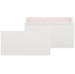 Valkoinen C65-kirjekuori mm. shekki- korteille, 10 kpl