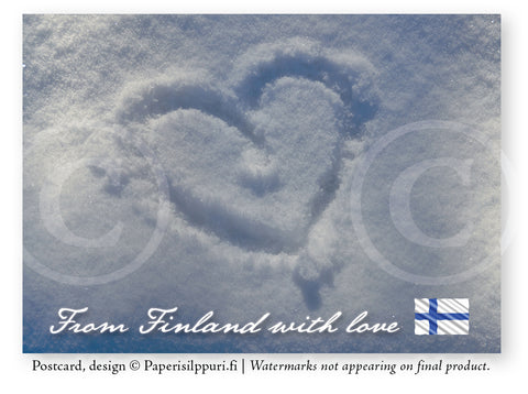 ”From Finland with love” -postikortti