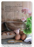 Lajitelma ruoka-aiheisia postikortteja, 12 kpl (Railin Runokortit ja Torpan Tarinat®, ei joulu)