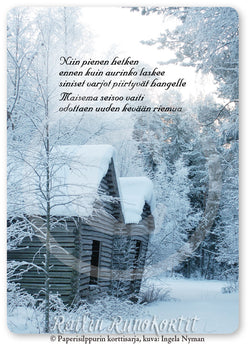 Talviladot Pohjanmaalla, Railin Runokortti -postikortti, 10 kpl